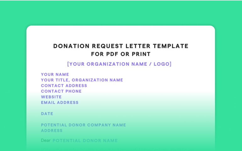donation request letters freebie image