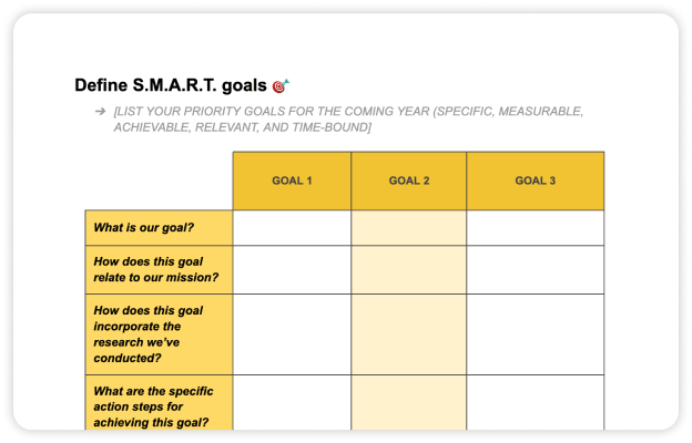 Nonprofit strategic planning freebie image