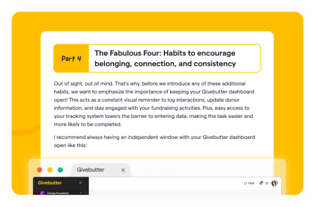 Using the power of Habit Design to raise more with Givebutter image