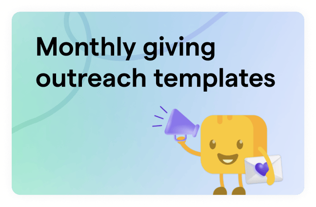 Monthly Giving Outreach Templates image