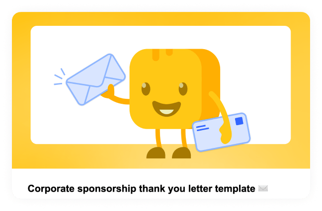 Corporate sponsorship thank you letter image