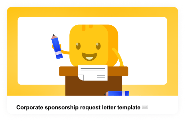 Corporate sponsorship request letter image