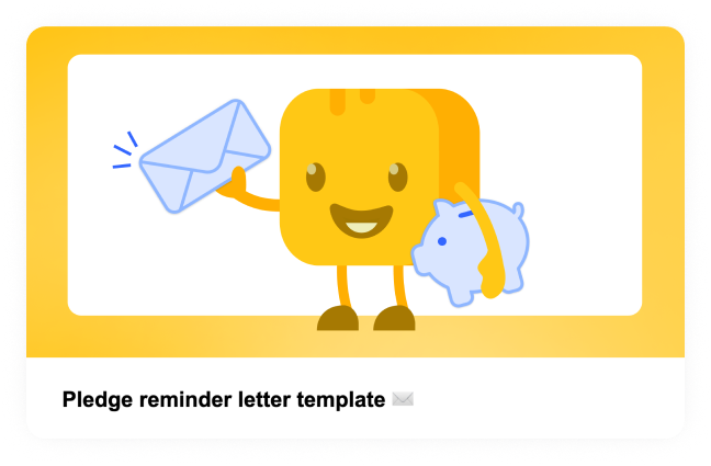 Pledge reminder letter image