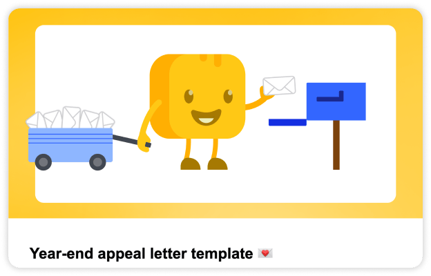 Year-end appeal template image