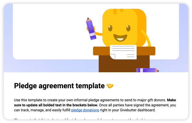 Pledge agreement template