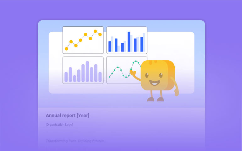 nonprofit annual report graphic